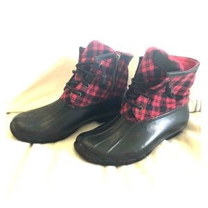 Sperry short duck boots - sz 9